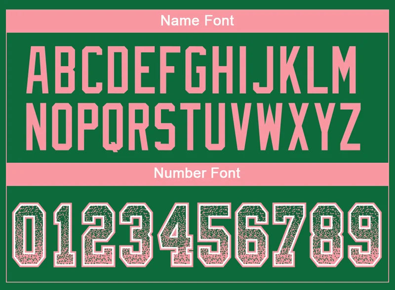 Custom Kelly Green Medium Pink-White Drift Fashion Football Jersey