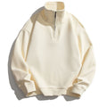 Men's Fashion Half-Zip Hooded Sweatshirt Jacket