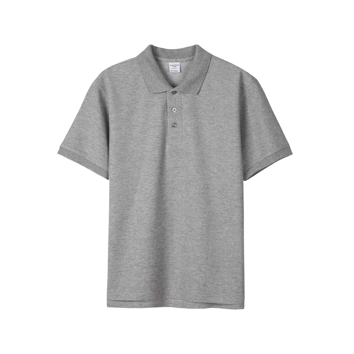 Unisex Plus-Size Solid Color Casual Polo Shirt