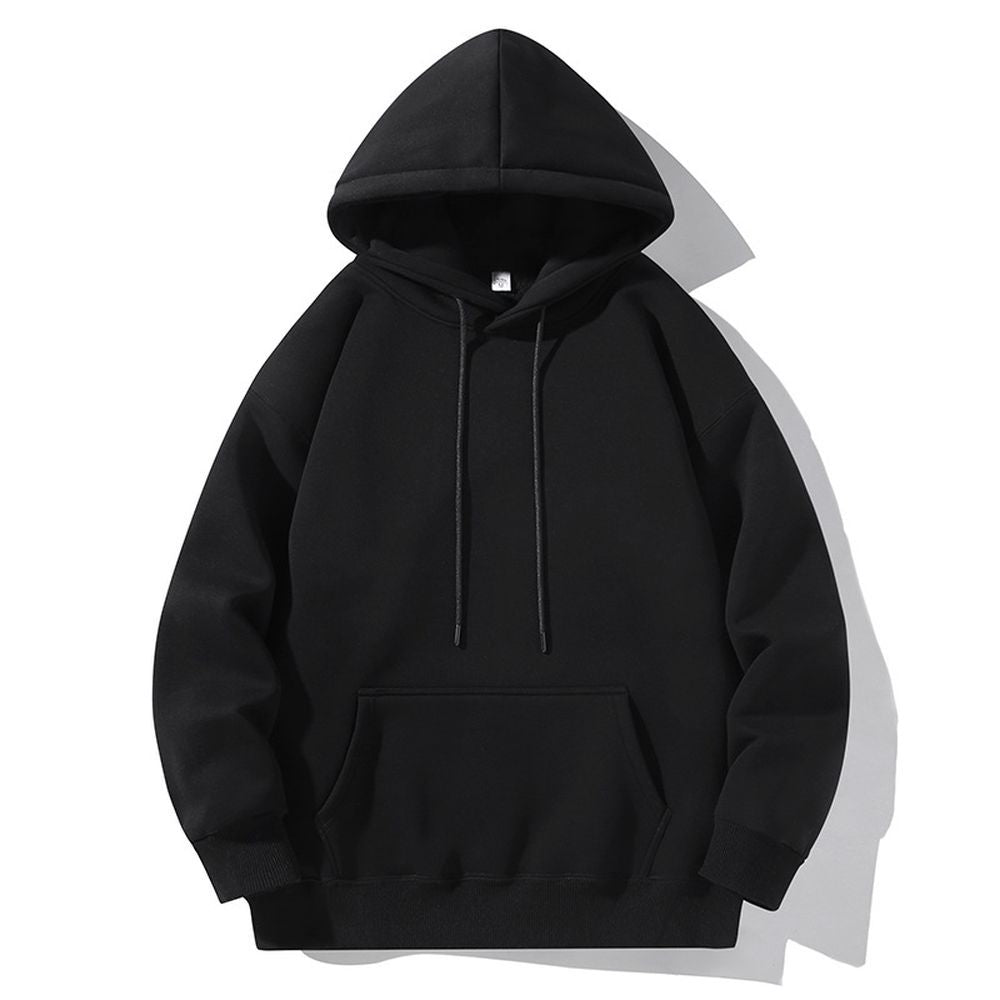 Retro Street Solid Color Hooded Thickened Loose Outfit Jacket
