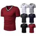 Men's Thin High Stretch V-Neck Short-Sleeved T-Shirt