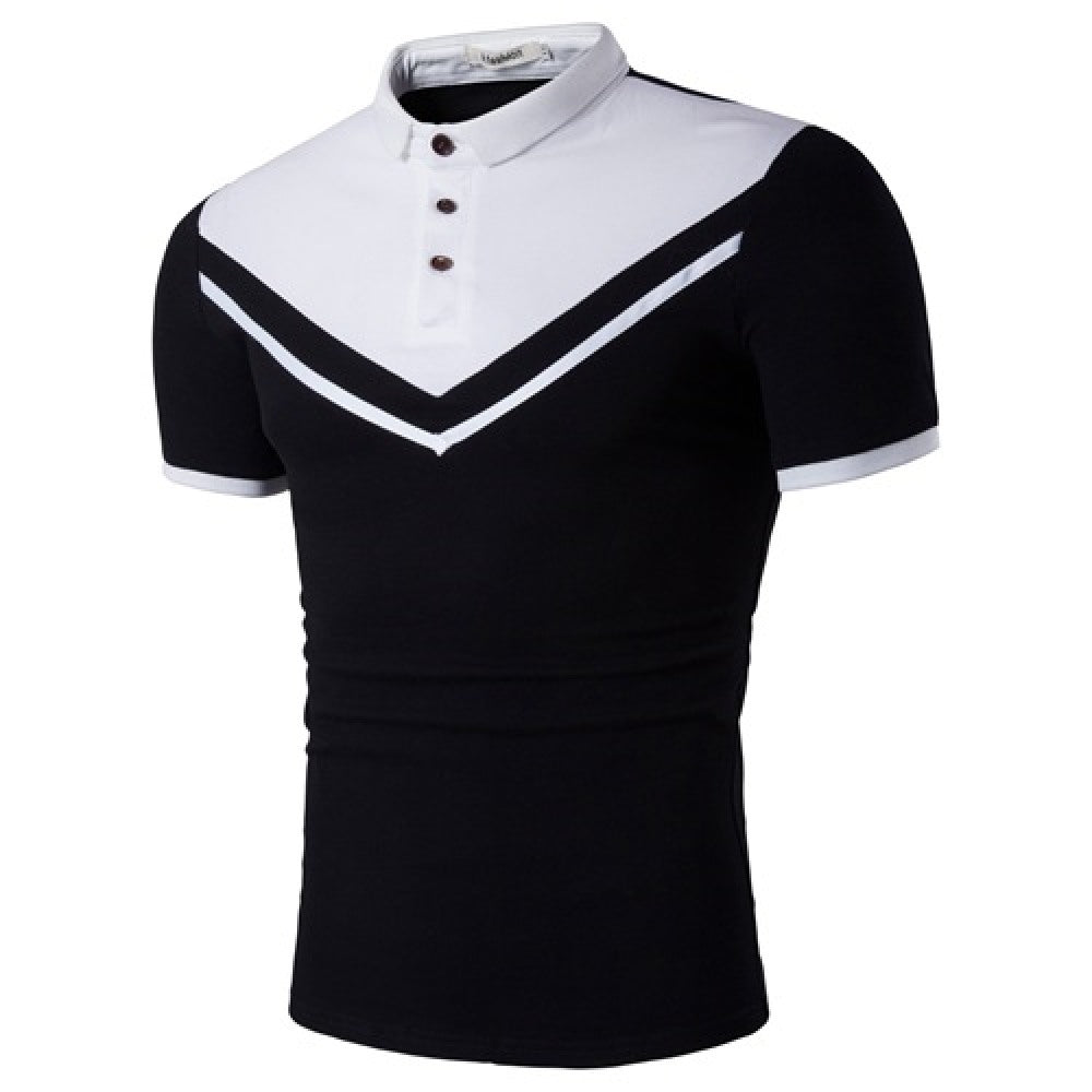 Men's Casual Short-Sleeved Polo Shirt